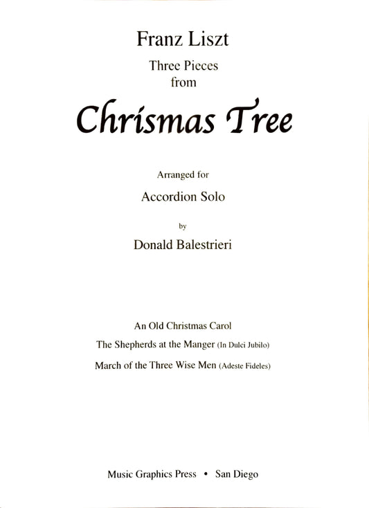 Three Pieces from Christmas Tree (Liszt) (Solo)