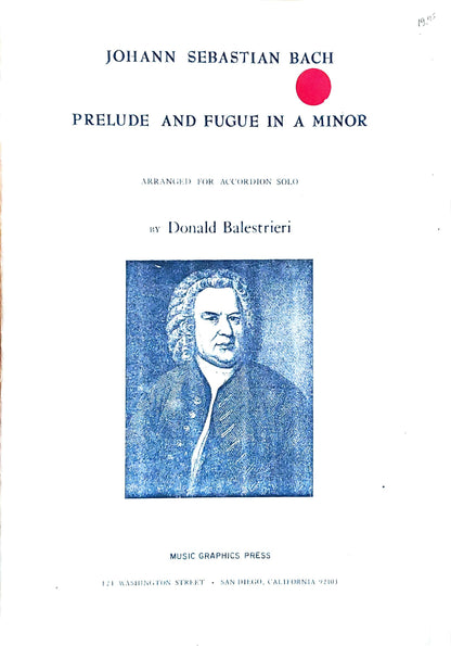 Prelude and Fugue in A Minor (J S Bach) (Solo)