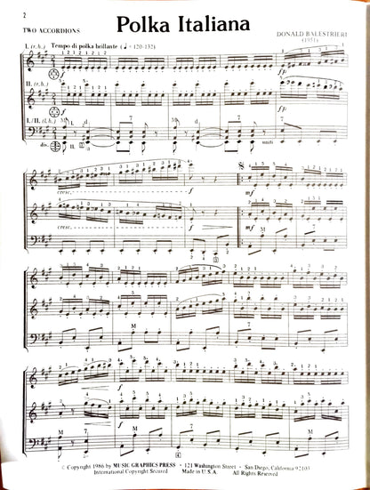 Polka Italiana for Two Accordions (Duet)