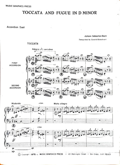 Toccata and Fugue in D Minor (Duet)