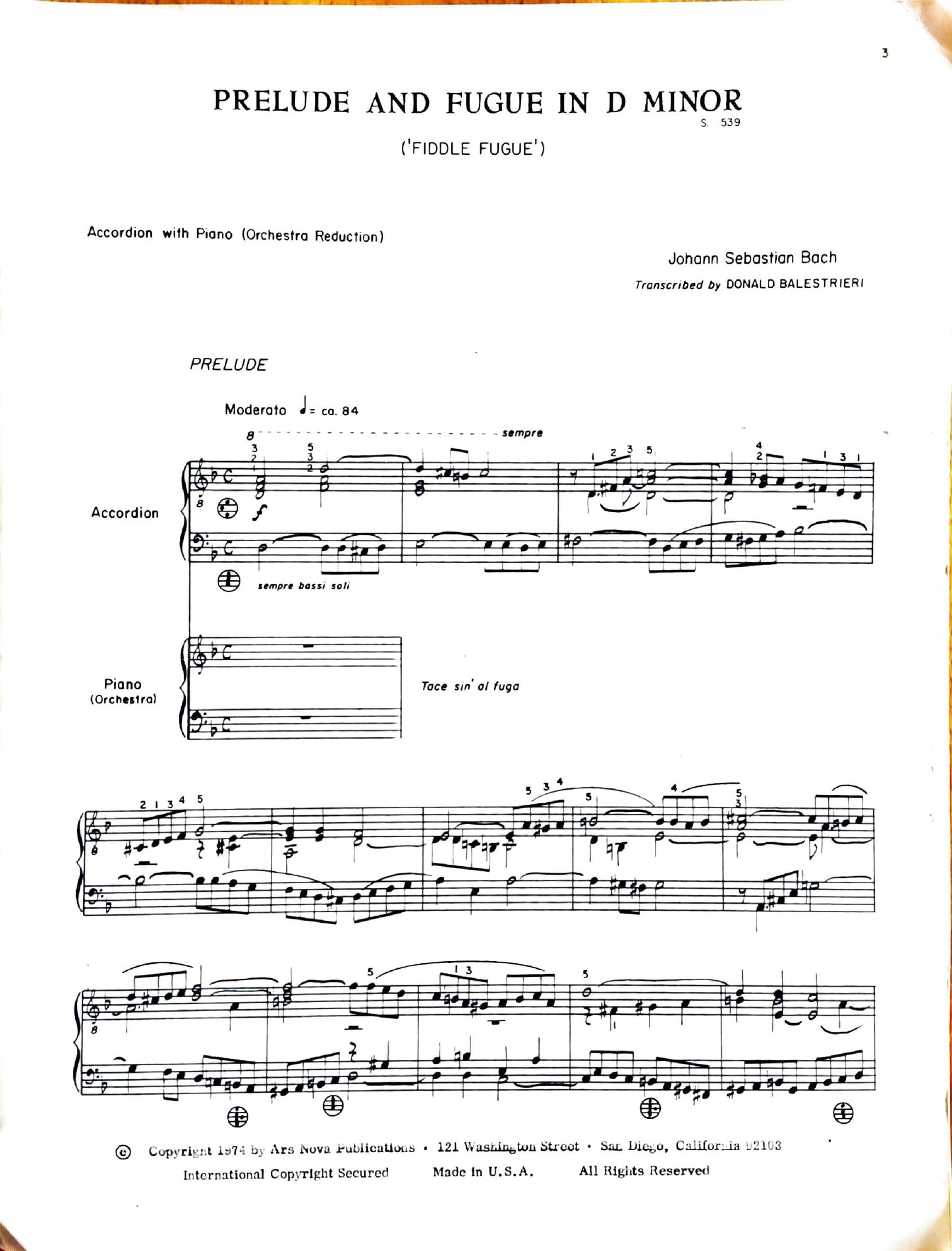 Prelude and Fugue in D Minor (Duet)