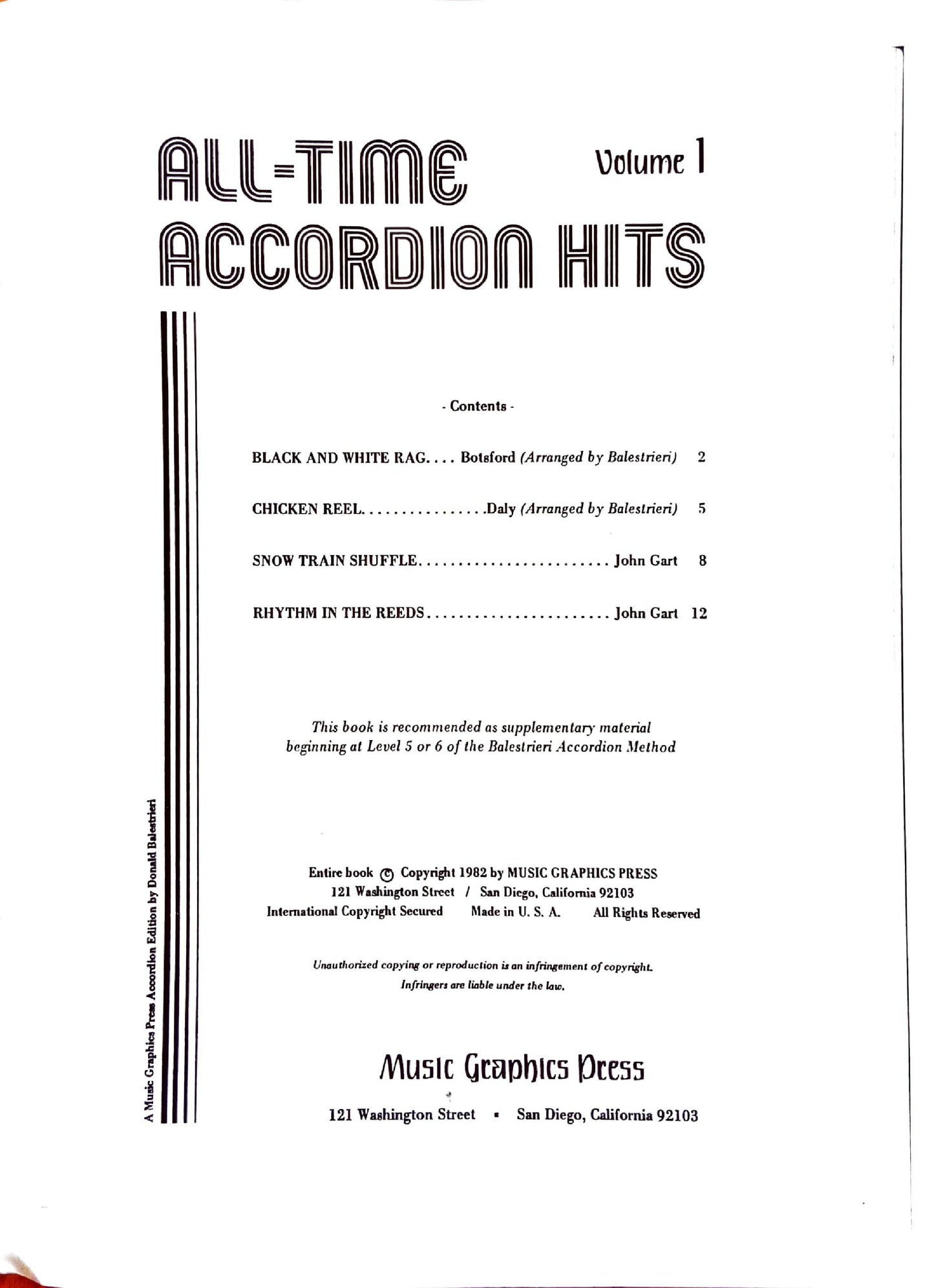 All-Time Accordion Hits (eBook 4 titles), Volume 1
