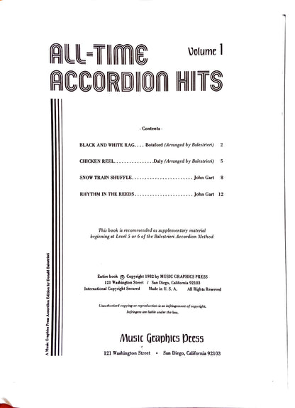 All-Time Accordion Hits (eBook 4 titles), Volume 1