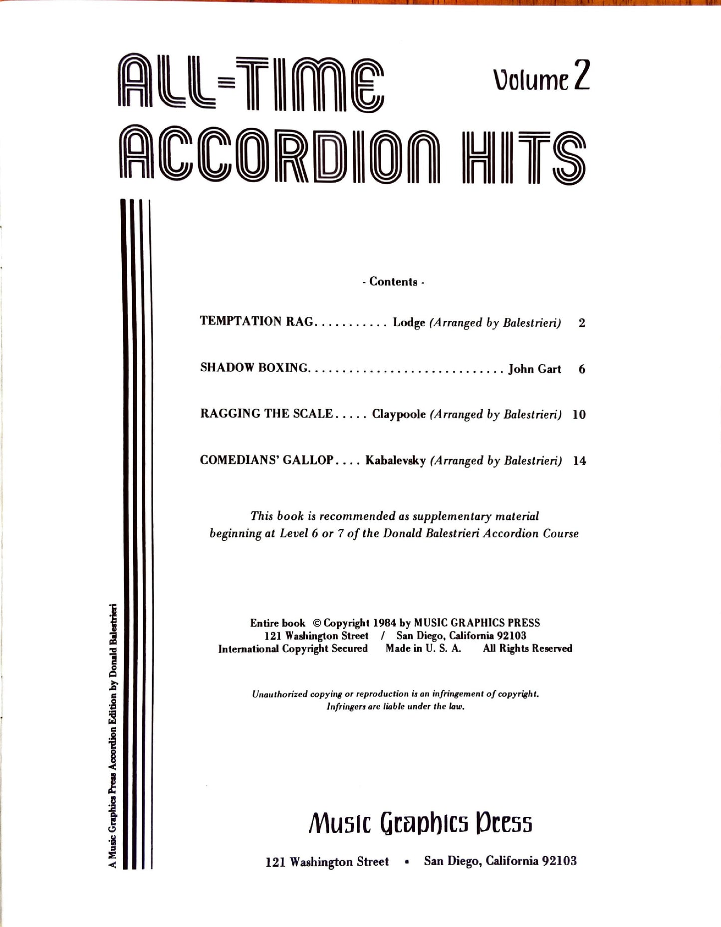 All-Time Accordion Hits (eBook 4 titles), Volume 2