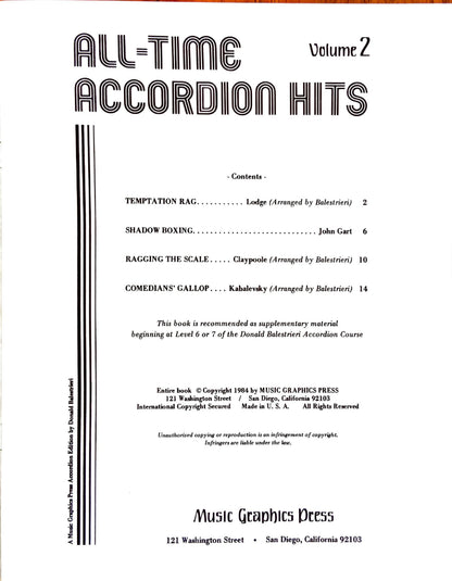 All-Time Accordion Hits (eBook 4 titles), Volume 2