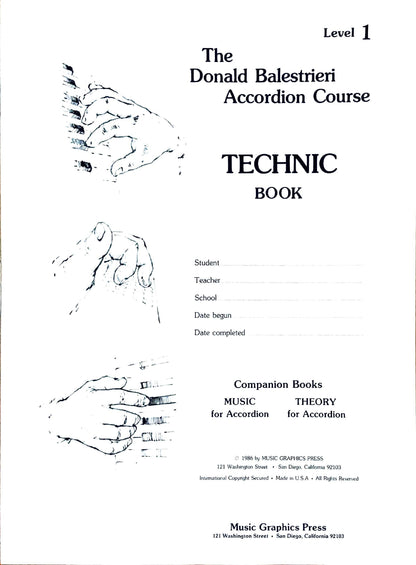 Donald Balestrieri Accordion Course Technic eBook Level 1