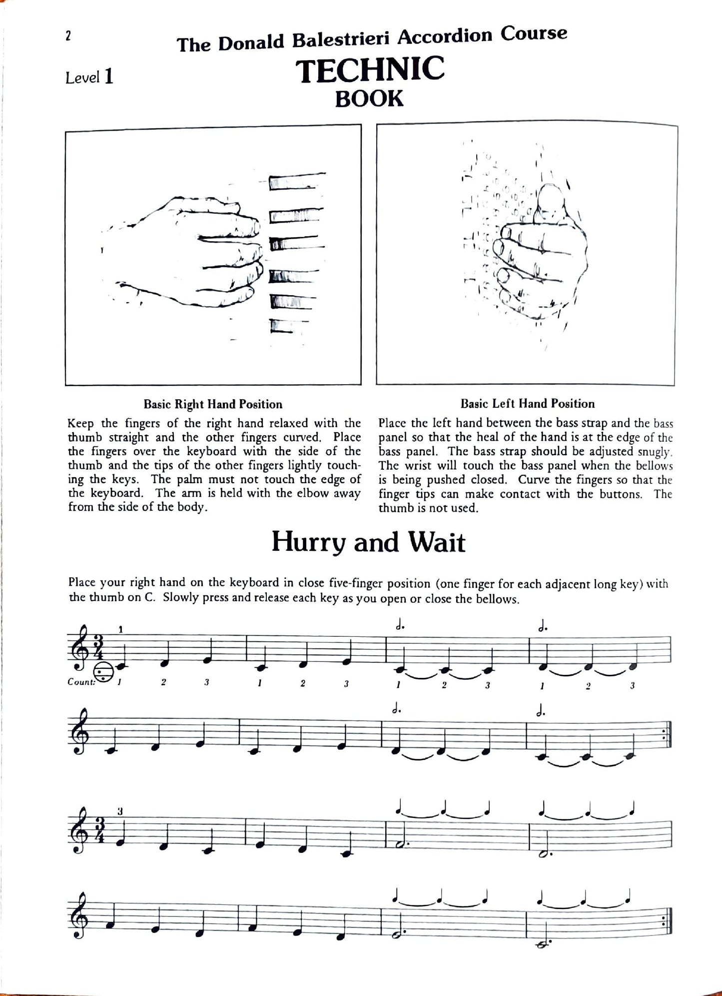 Donald Balestrieri Accordion Course Technic eBook Level 1