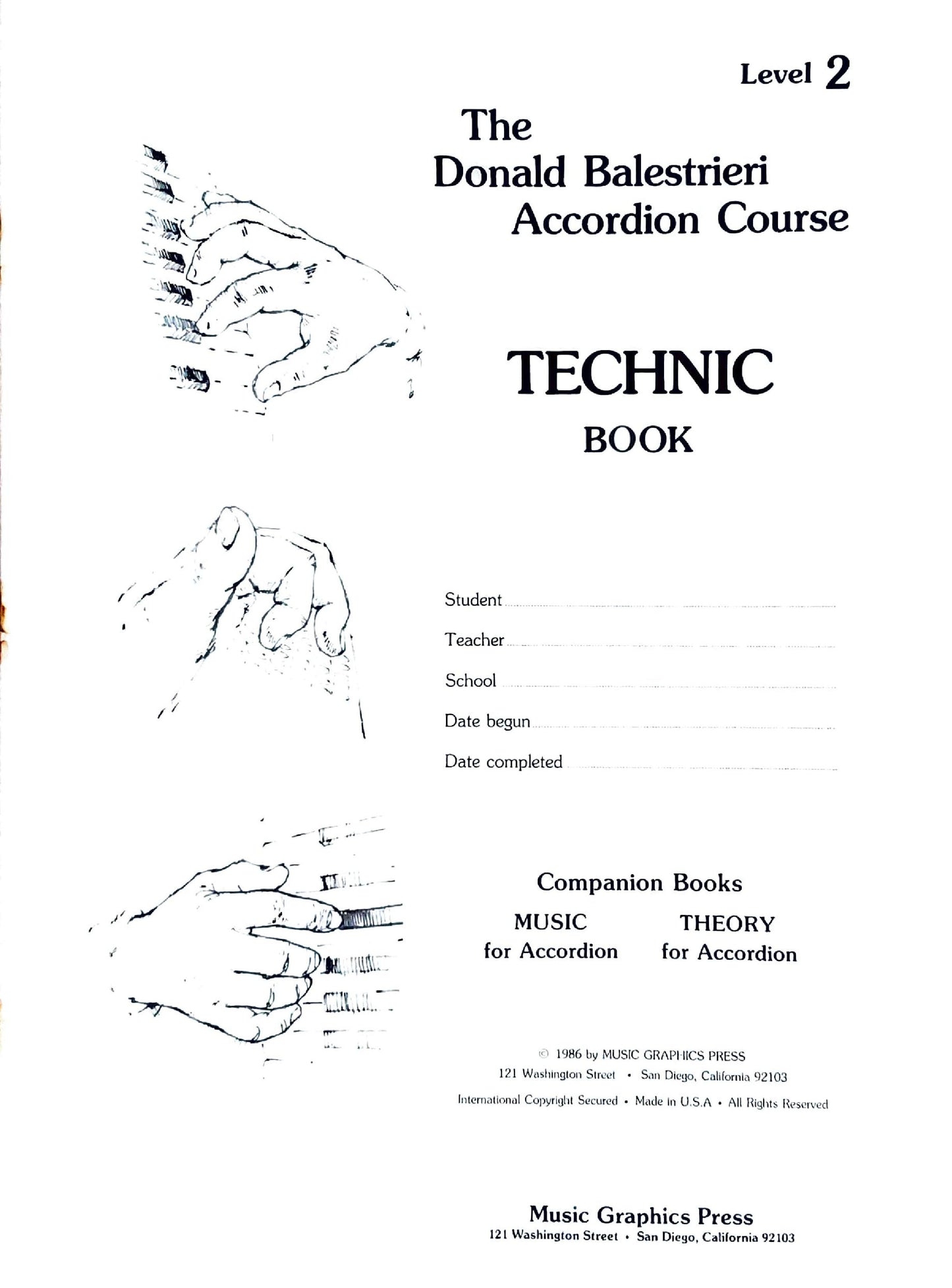 The Donald Balestrieri Accordion Course Technic eBook Level 2