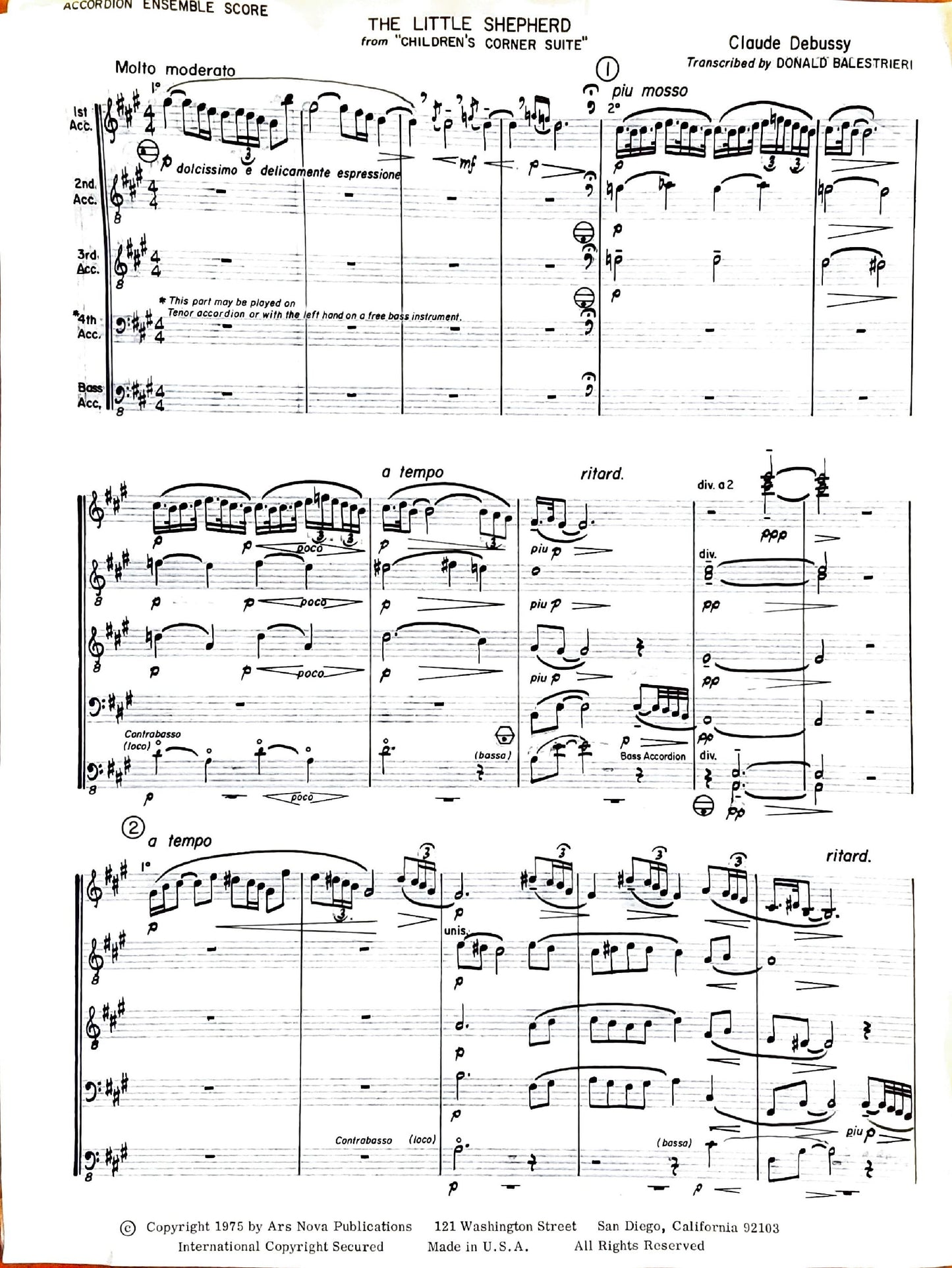 The Little Shepherd (accordion orchestra)