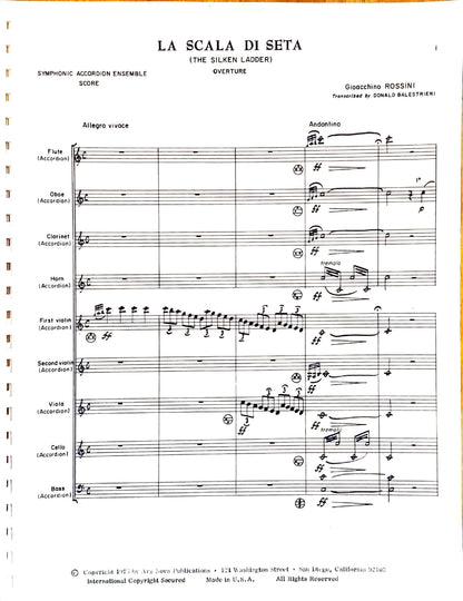 La Scala Di Seta (The Silken Ladder) Overture (accordion ensemble)