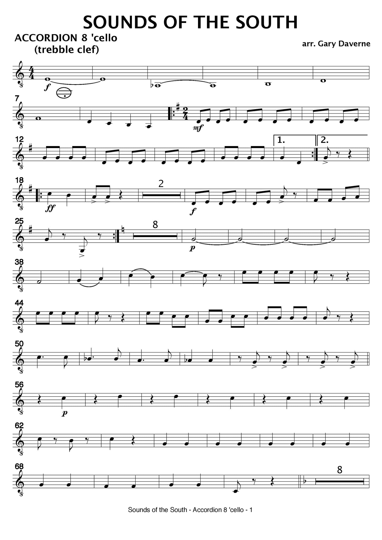 Sounds of the South arranged for Orchestral Instruments by Gary Daverne