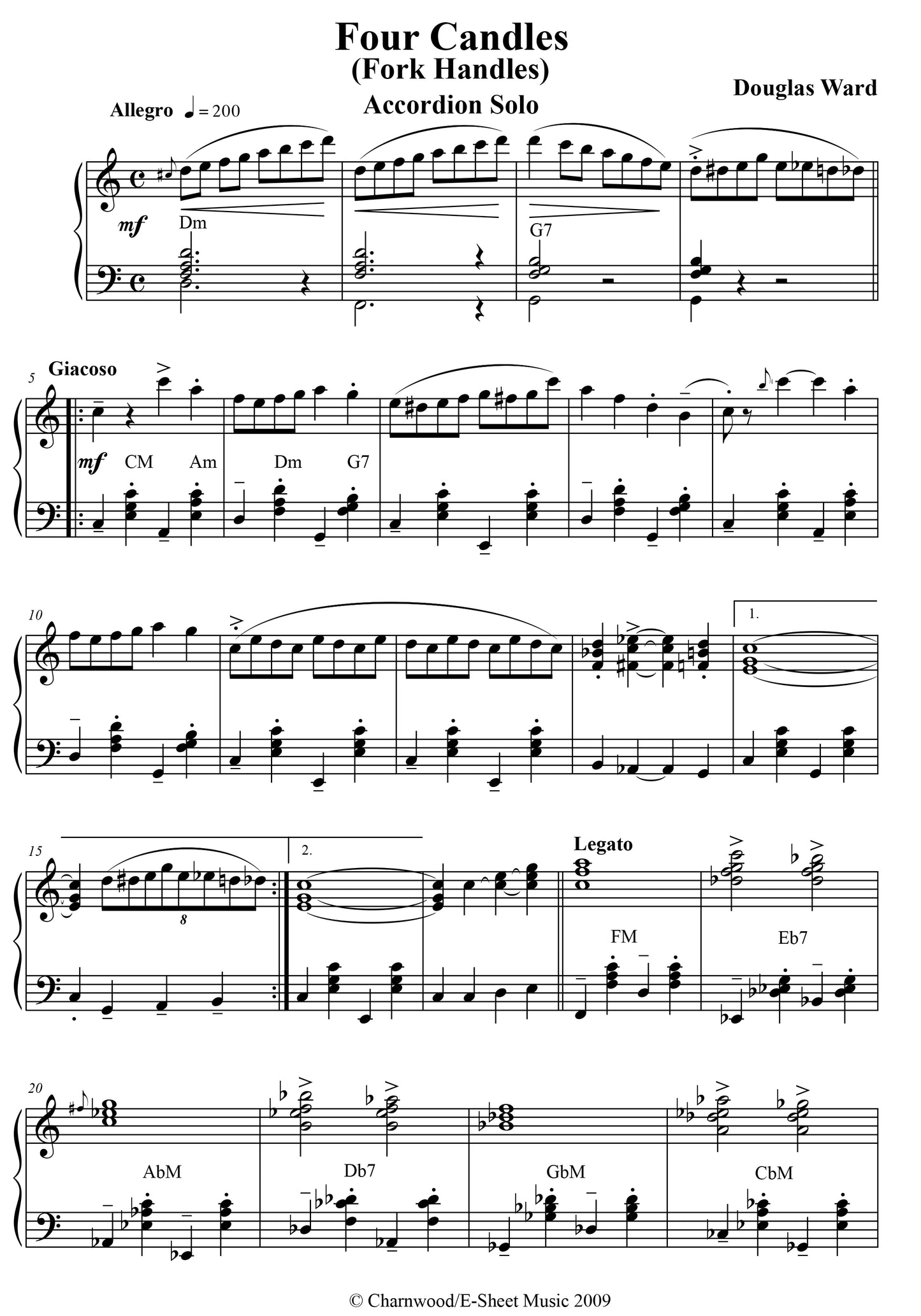 Four Candles (Fork Handles) (Solo)