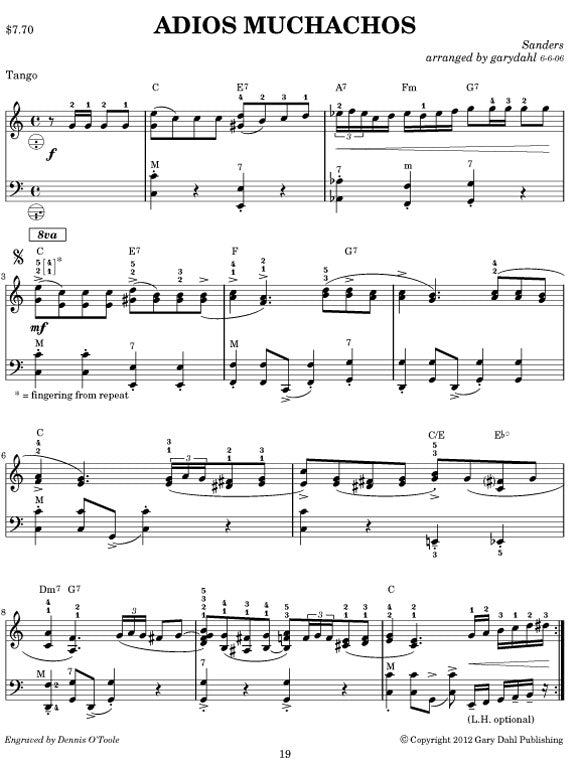 Latin Spectacular eBook accordion download arrangements by Gary Dahl