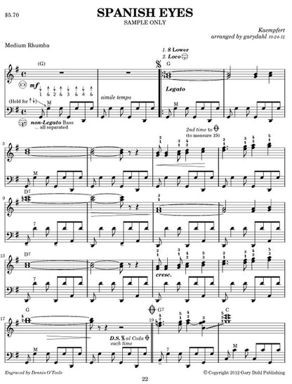 Latin Spectacular eBook accordion download arrangements by Gary Dahl