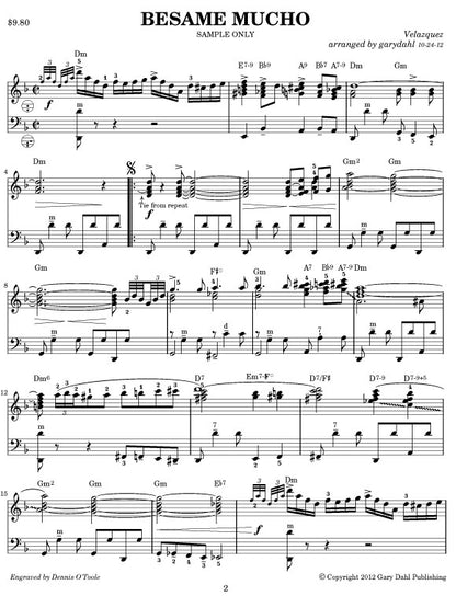 Latin Spectacular eBook accordion download arrangements by Gary Dahl