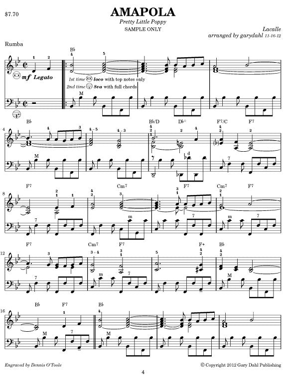 Latin Spectacular eBook accordion download arrangements by Gary Dahl