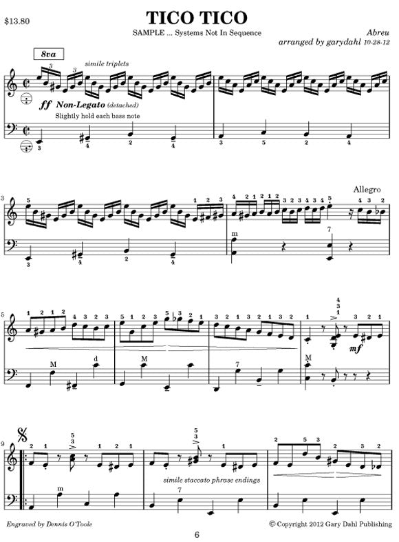 Latin Spectacular eBook accordion download arrangements by Gary Dahl