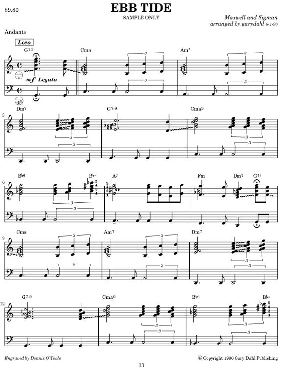 Easy Listening Variety eBook accordion arrangements by Gary Dahl