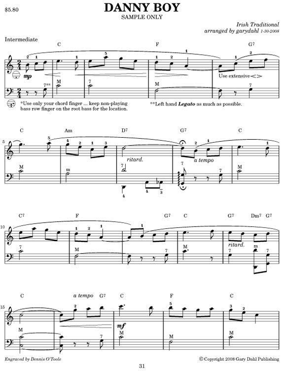Easy Listening Variety eBook accordion arrangements by Gary Dahl