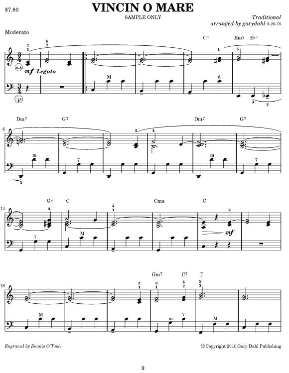 Easy Listening Variety eBook accordion arrangements by Gary Dahl