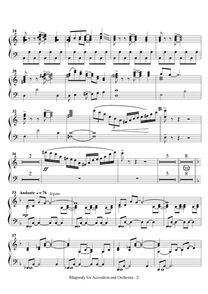 Rhapsody for Solo Accordion and Accordion Orchestra