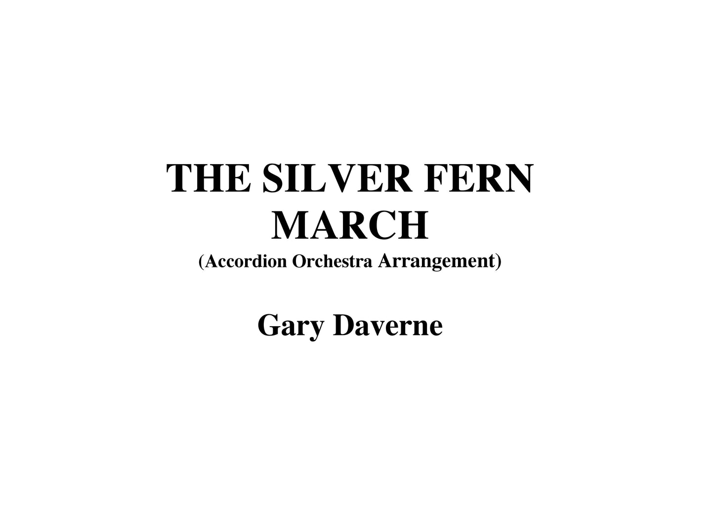 Silver Fern March (accordion ensemble)