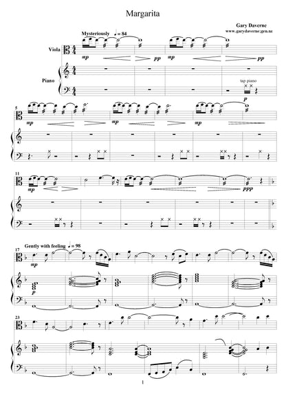 Margarita - piano and flute