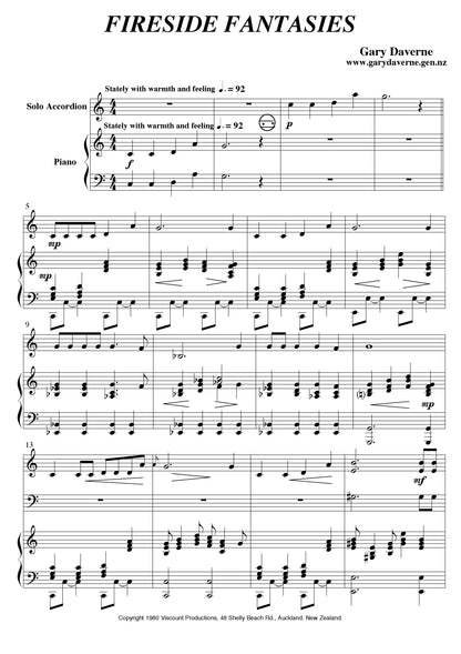 Three Songs (for accordion and piano duet)