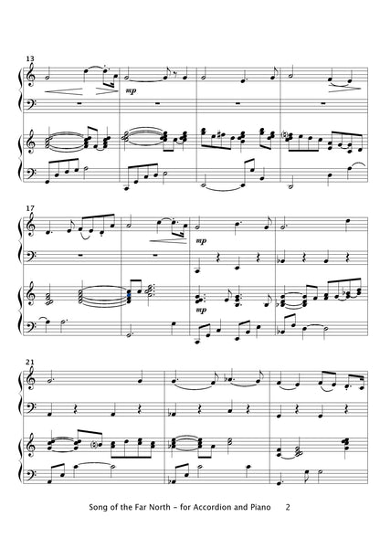 Song of the Far North (Duet for accordion and piano)