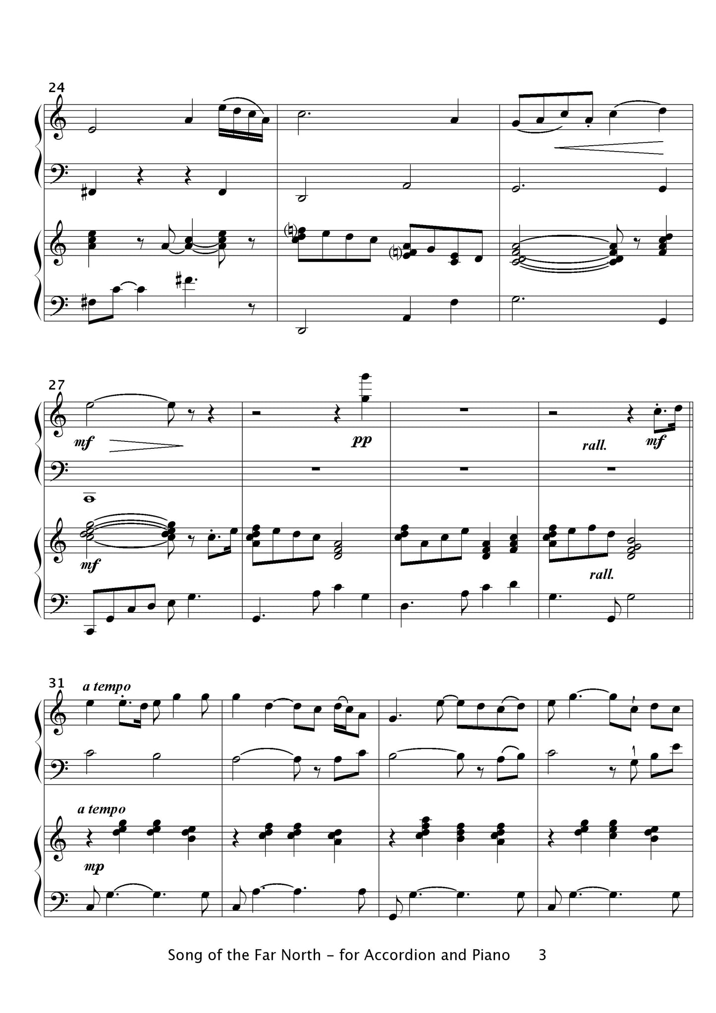 Song of the Far North (Duet for accordion and piano)