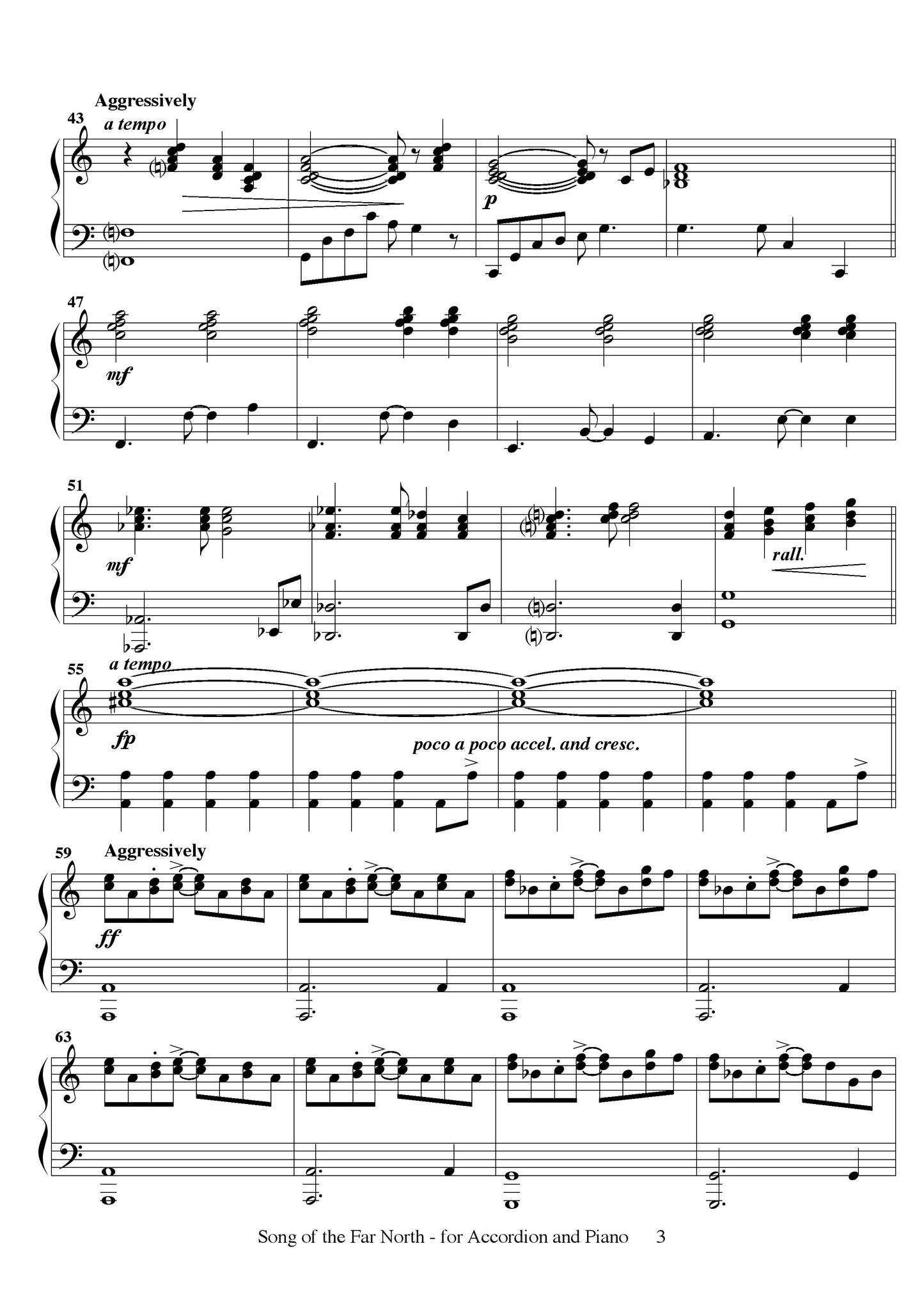 Song of the Far North (Duet for accordion and piano)