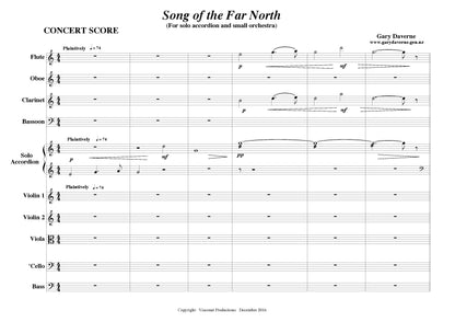 Song of the Far North for solo accordion and small orchestra