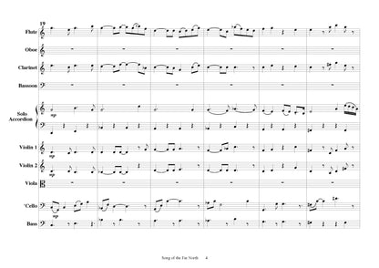Song of the Far North for solo accordion and small orchestra