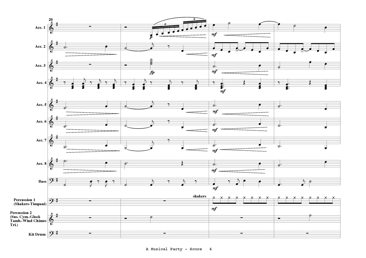 A Musical Party for Accordion Ensemble