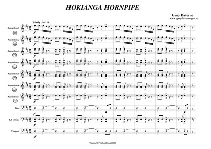 Hokianga Hornpipe for Accordion Ensemble
