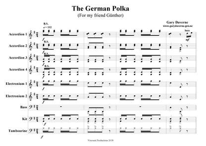 The German Polka for accordion ensemble