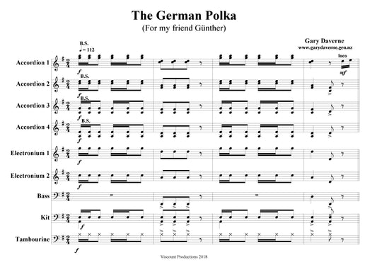 The German Polka for accordion ensemble