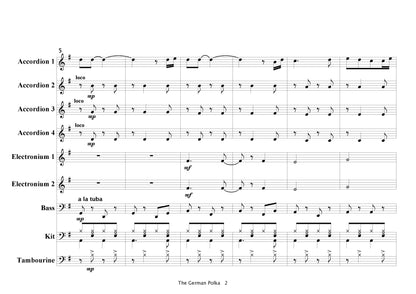The German Polka for accordion ensemble