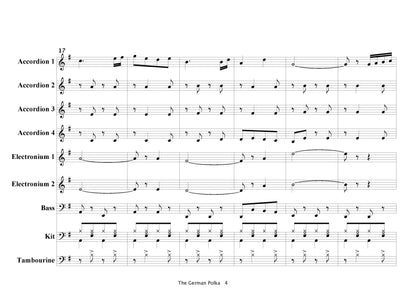 The German Polka for accordion ensemble