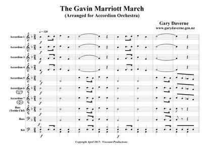 Gavin Marriott March for accordion ensemble