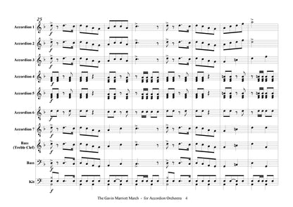 Gavin Marriott March for accordion ensemble