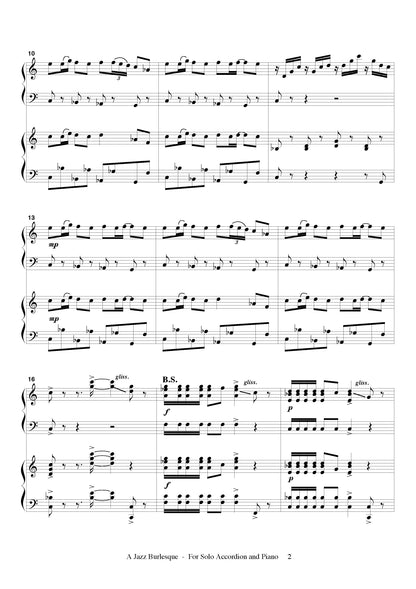 A Jazz Burlesque (accordion and piano duet)