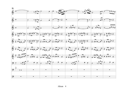 Alison (Ensemble) Accordion Orchestra, Score and all Parts