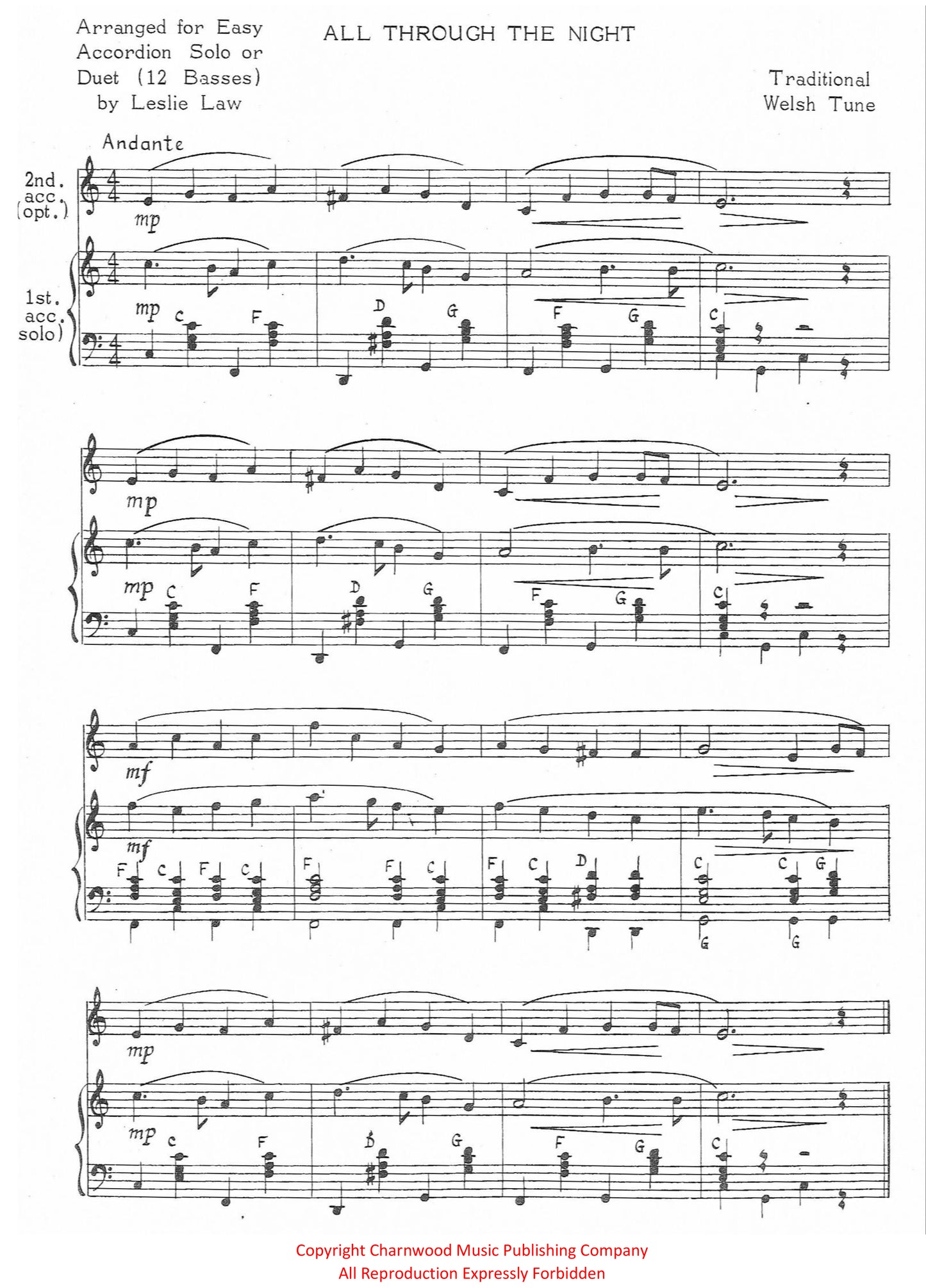 All Through The Night (Solo)