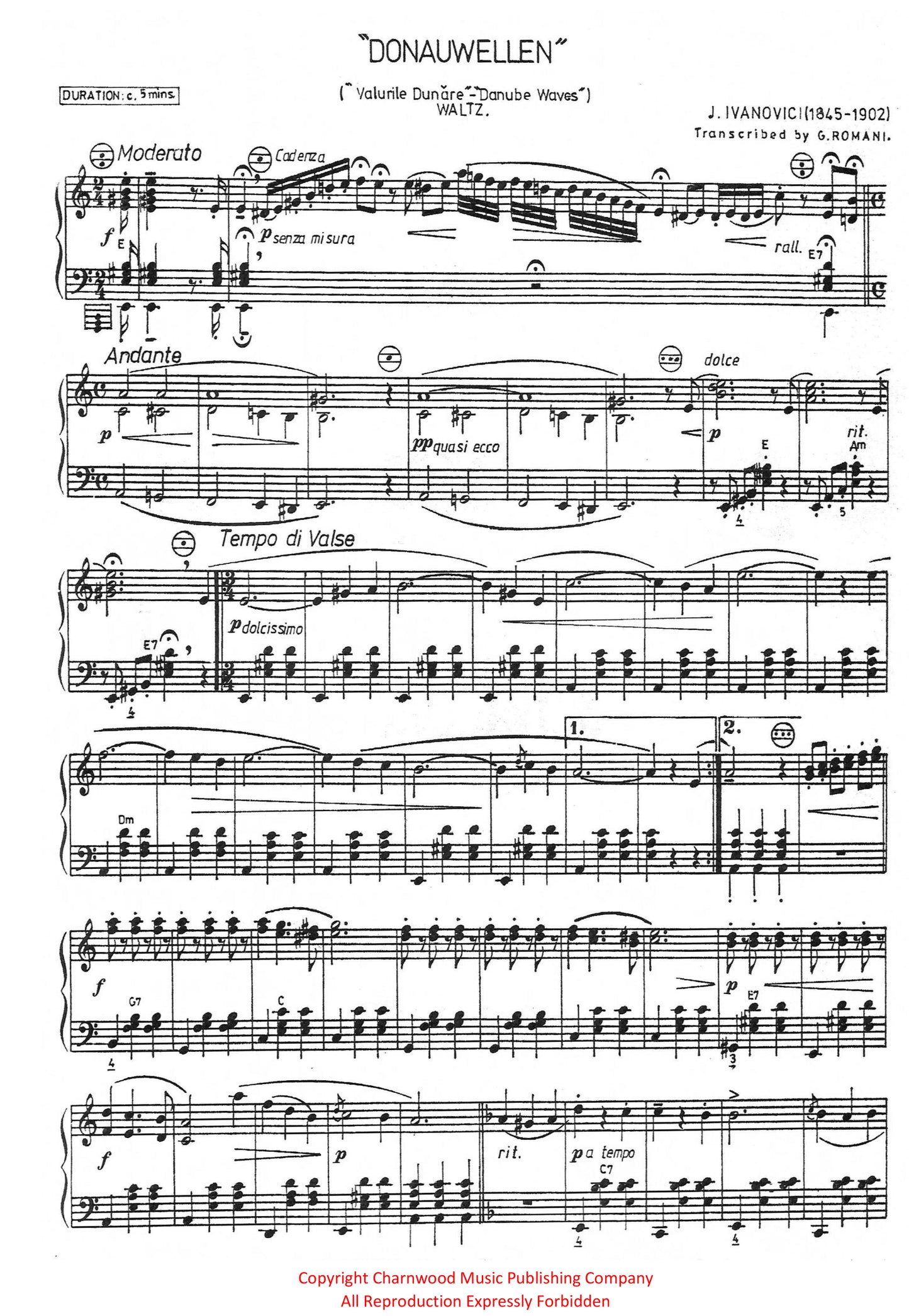 Donauwellen (Danube Waves) (Solo)