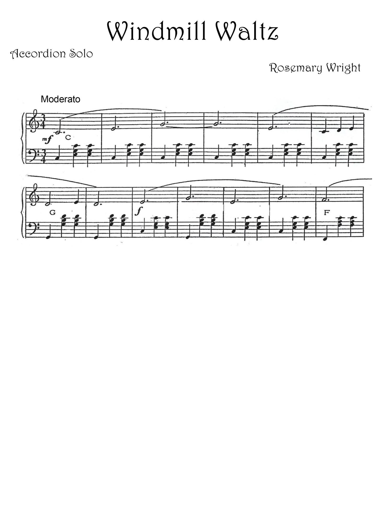Windmill Waltz & Puffing Billy (Solo)