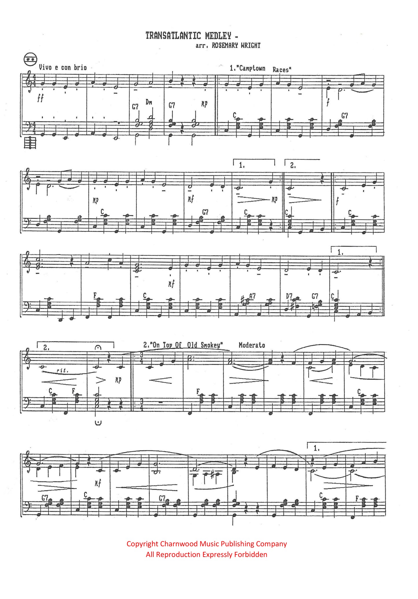 Transatlantic Medley (Solo)