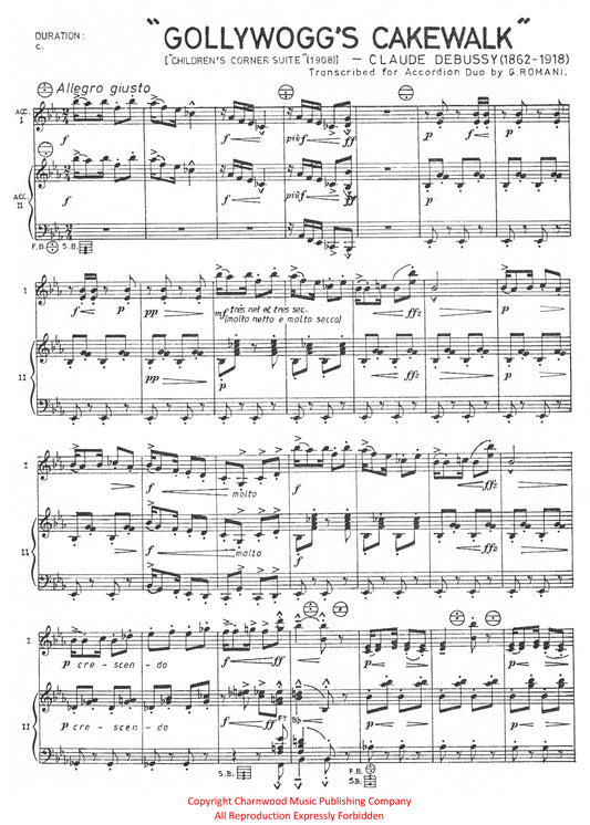 Golliwogg’s Cakewalk (Duet)
