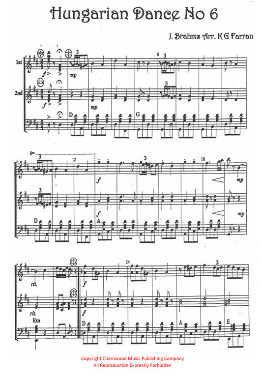 Hungarian Dance No. 6 (Duet)