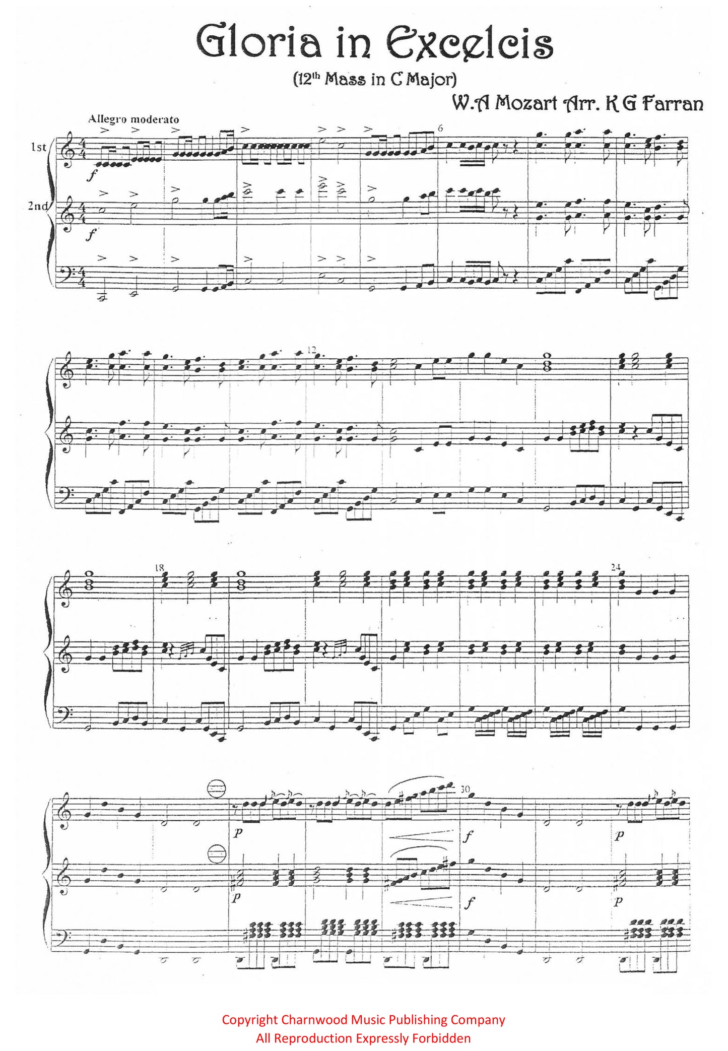 Gloria in Excelcis (Duet)